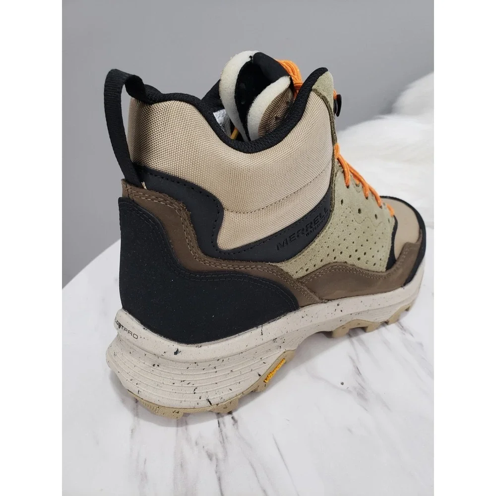 NEW SZ 8 Merrell Men's Speed Solo Mid Clay/Olive Waterproof Hiking Boots J004535